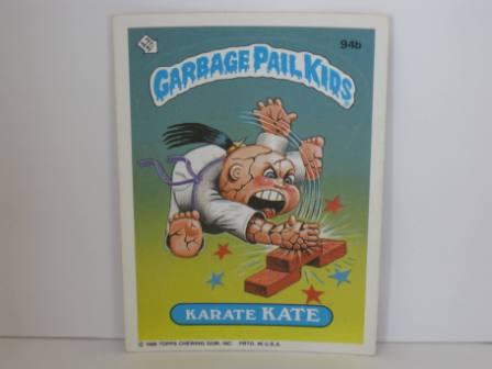 094b Karate KATE [Copyright] 1986 Topps Garbage Pail Kids Card